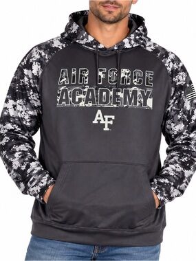 Air Force Academy Men’s Digital Camo Performance Hoodie USAFA AF Pullover SZ XL